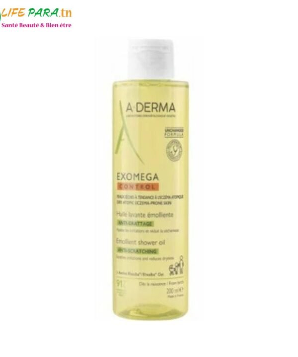 ADERMA EXOMEGA CONTROL Huile Lavante Émolliente Anti Grattage 200ML (1)