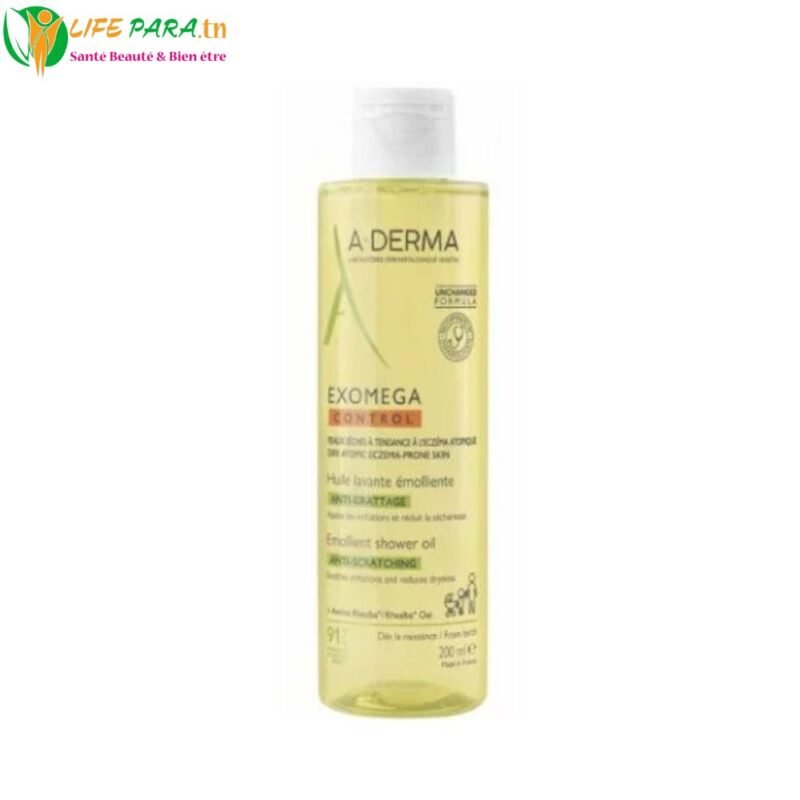ADERMA EXOMEGA CONTROL Huile Lavante Émolliente Anti Grattage 200ML (1)