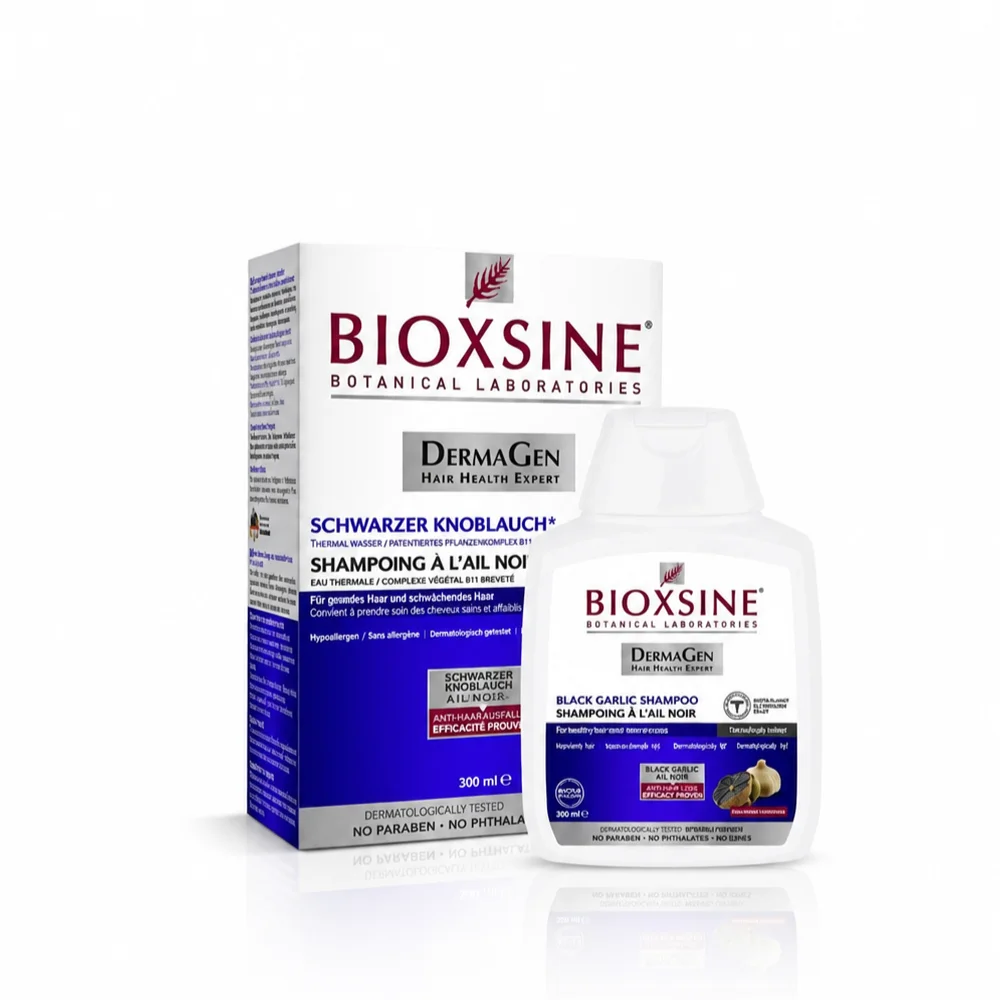 BIOXSINE SHAMPOOING VEGETAL A L'AIL NOIR 300ML