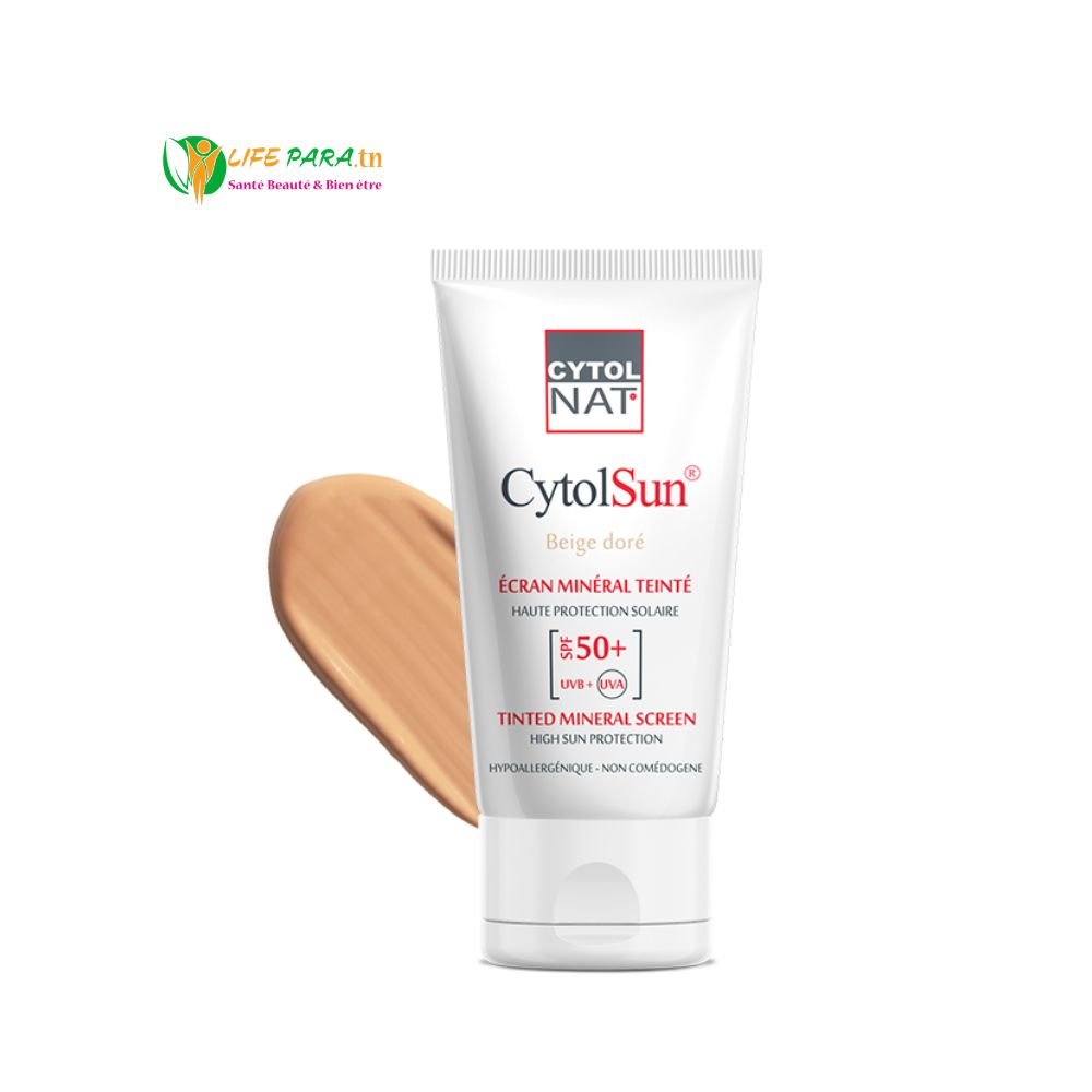 CYTOLSUN Écran Minéral Teinté – Beige Doré (50 ml)