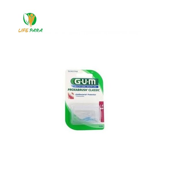 GUM brossettes fine cylindrique, boite de 8 (612)