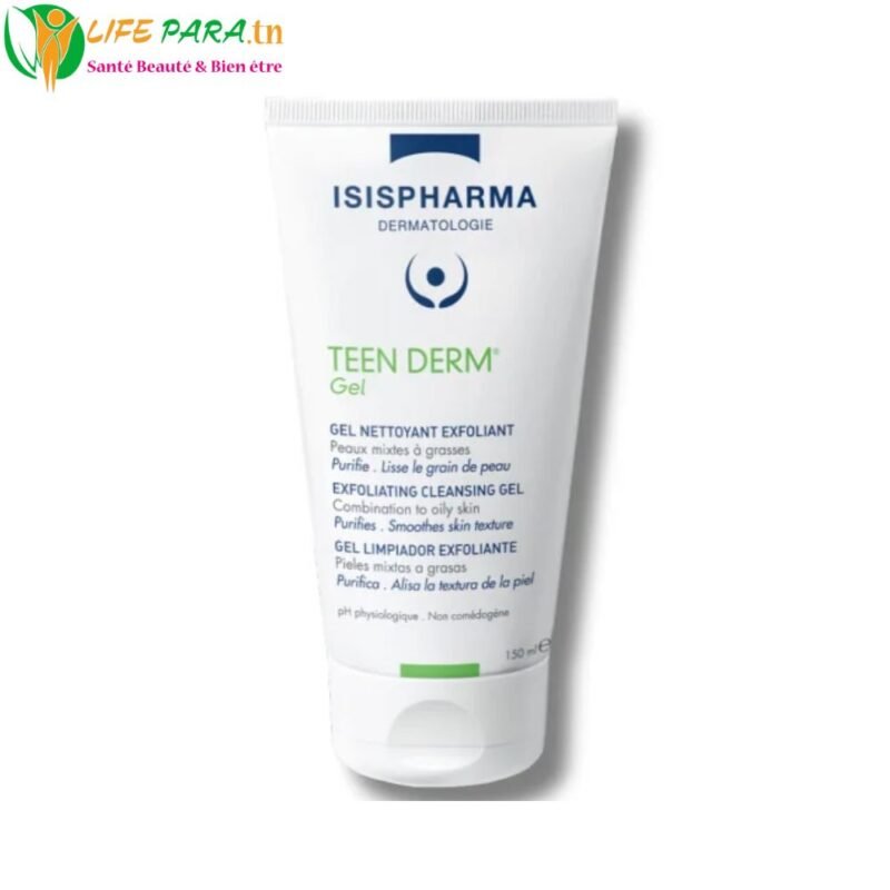 ISISPHARMA Teen Derm Gel nettoyant exfoliant anti imperfections 150 ml