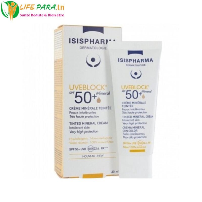 ISISPHARMA UVEBLOCK Crème Minérale Teintée SPF50+ 40ML