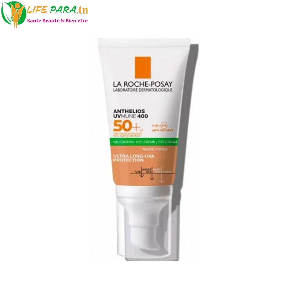 La Roche Posay Anthelios UVMUNE 400 Oil Control Gel Crème Toucher Sec Teinté SPF50+ ( 50 ml)