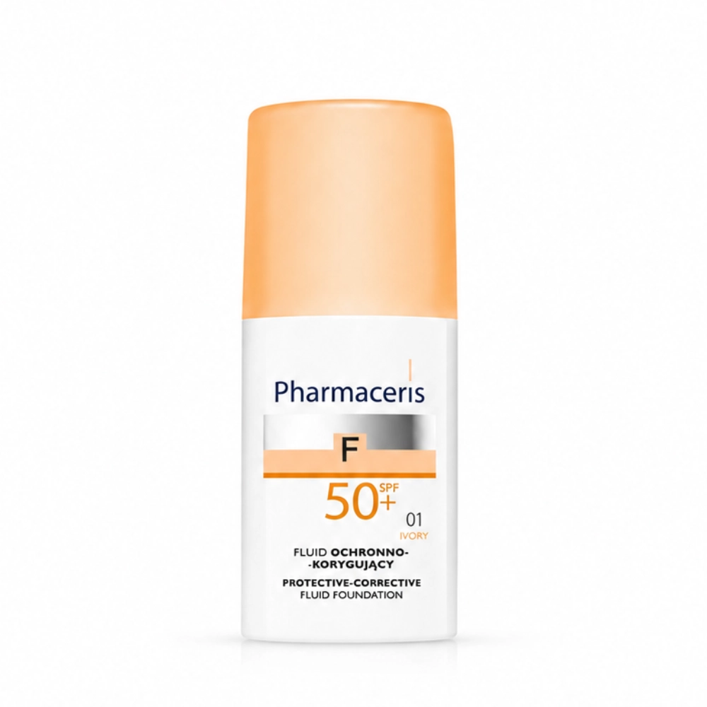 PHARMACERIS F Fond de Teint SPF 50+ (IVORY 1) , 30ml Lifepara Tunisie
