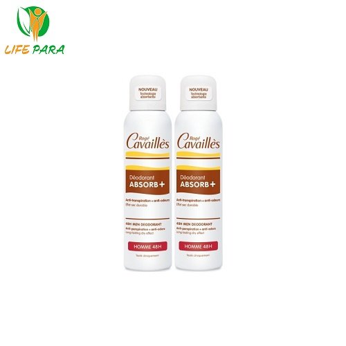 ROGE CAVAILLES DUO Déo soin Homme Absorb+ Spray X2,150ml