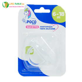 POCO BABY SUCETTE TRANSPARENTE 2EME AGE