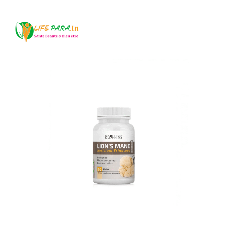 bioherbs Lion’s mane (Hericium erinaceus) فطر عرف الأسد  B/60 GELULES