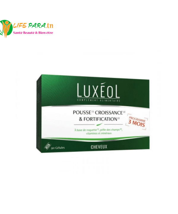 LUXEOL COMPLEMENT ALIMENTAIRE POUR CHEVEUX: POUSSE, CROISSANCE & FORTIFICATION 90 GELULES