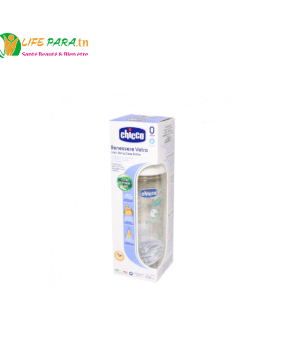 CHICCO BIBERON EN VERRE,240ML