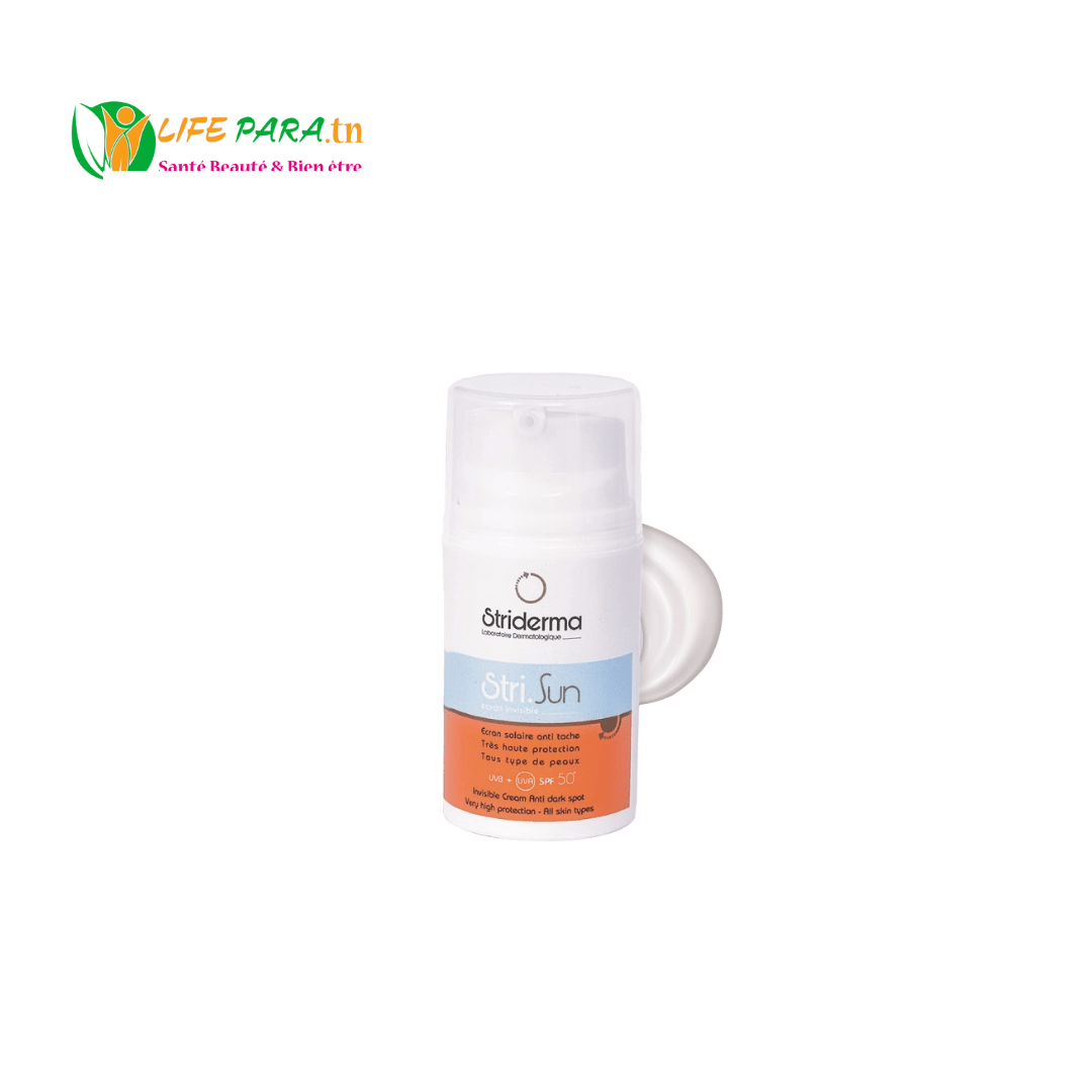 STRI SUN Écran solaire invisible SPF 50+ tout type de peaux Anti tâche 50 ML STRI SUN Écran solaire invisible SPF 50+ tout type de peaux Anti tâche 50 ML – Image 1