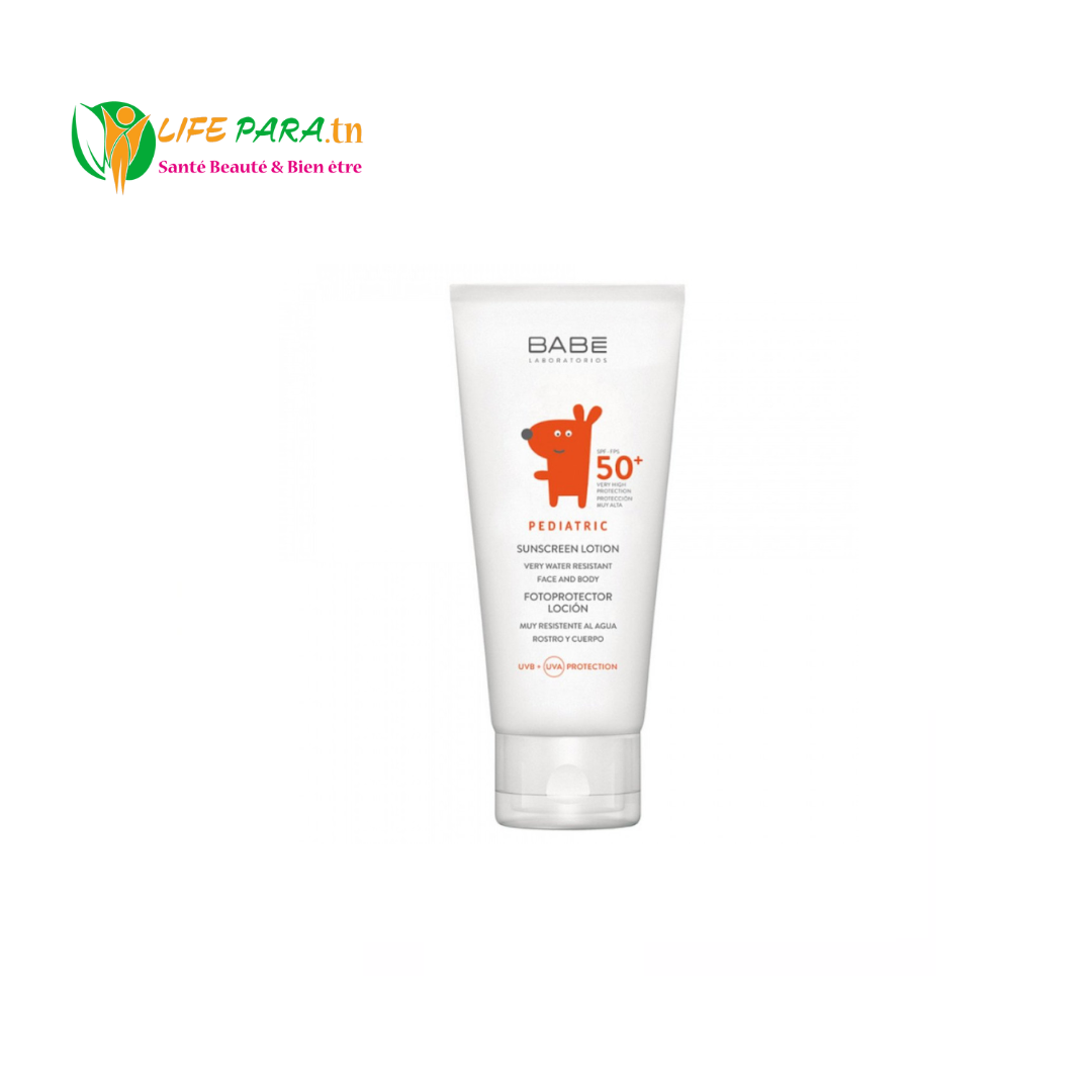 BABE PEDIATRIC CREME SOLAIRE LOTION SPF50+, 100 ML BABE PEDIATRIC CREME SOLAIRE LOTION SPF50+, 100 ML – Image 1