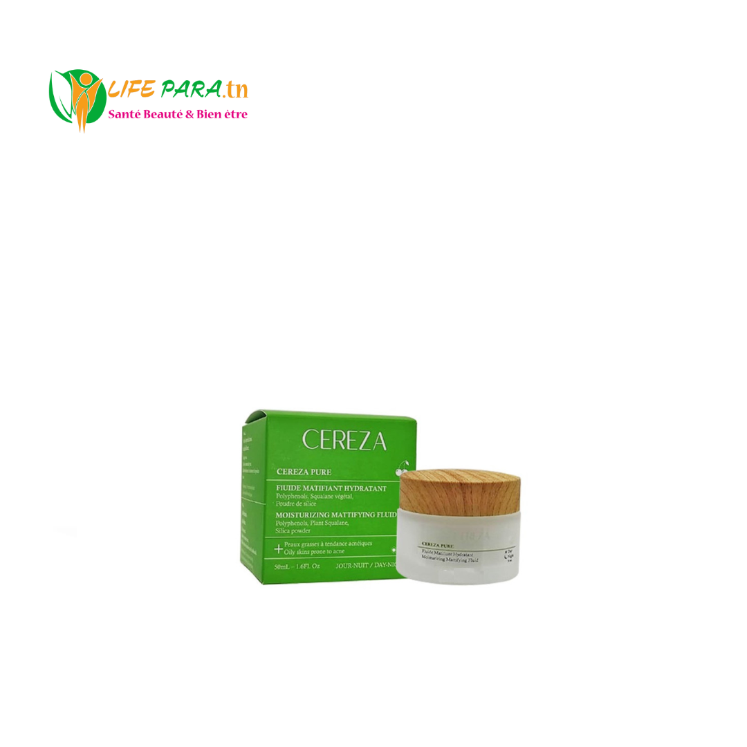 CEREZA PURE Fluid matifiant hydratant ,50ml CEREZA PURE Fluid matifiant hydratant ,50ml – Image 1