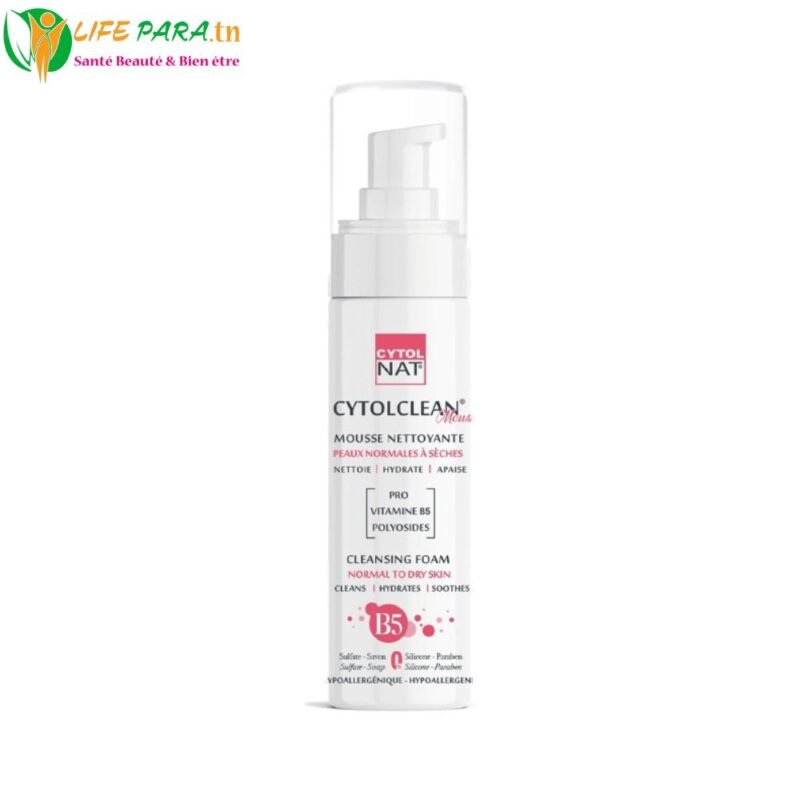 CYTOLCLEAN Mousse Nettoyante peaux normales à sèches 150 ml