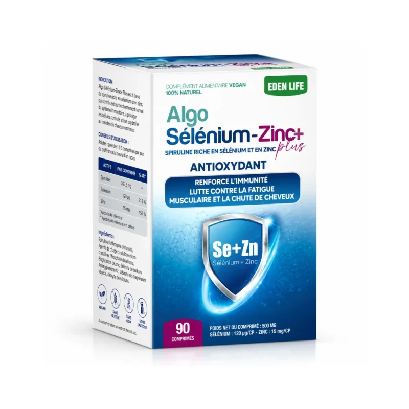 AlgoSélénium Zinc Plus 90 Comprimés