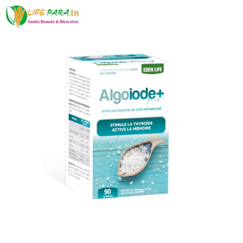 EDEN LIFE Algo Iode Plus 90 comprimés EDEN LIFE Algo Iode Plus 90 comprimés