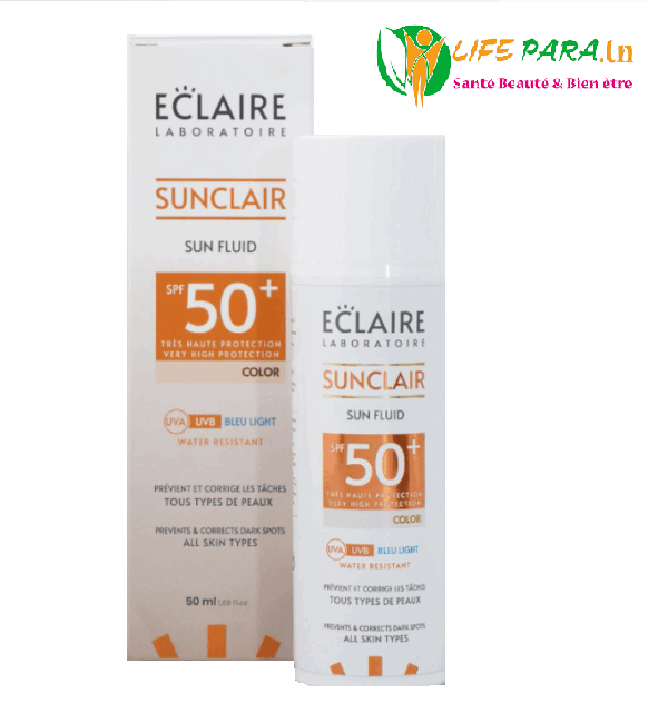 ECLAIRE SUNCLAR - ECRAN FLUIDE COLOR  ANTI TACHES SPF 50+ 50ML
