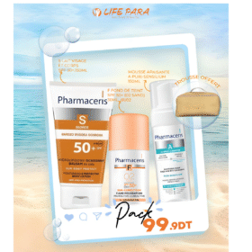 Pack Pharmaceris Lait Visage Et Corps +Fond De Teint SPF50 +Mousse Apaisante & Trousse offert