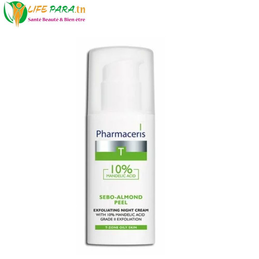 PHARMACERIS T SEBO ALMOND PELL crème de nuit exfoliante 50 ml PHARMACERIS T SEBO ALMOND PELL crème de nuit exfoliante 50 ml