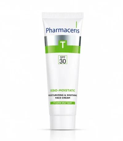 PHARMACERIS T SEBO MOISTATIC crème hydratante apaisante spf30 50ml