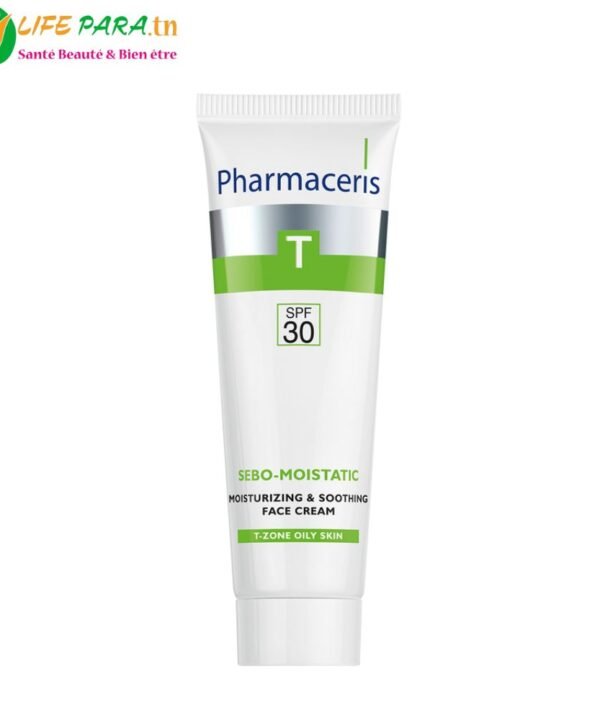 PHARMACERIS T SEBO MOISTATIC crème hydratante apaisante spf30 50ml
