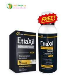 Pack Etiaxil MEN Etiaxil Détranspirant Men rollon 15 ml + Etiaxil anti transpirant Men spray 150 ml offert