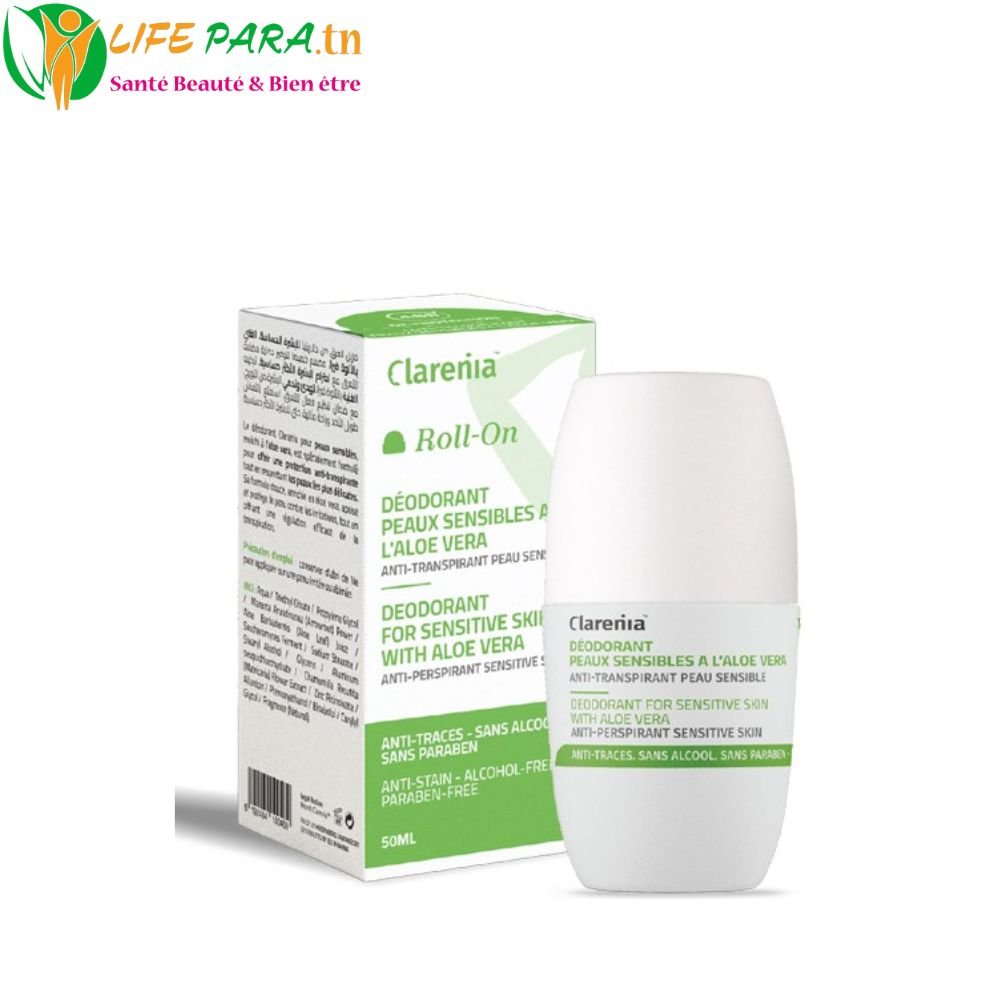 Clarenia Déodorant Peaux Sensibles Aloe Vera 50 ml