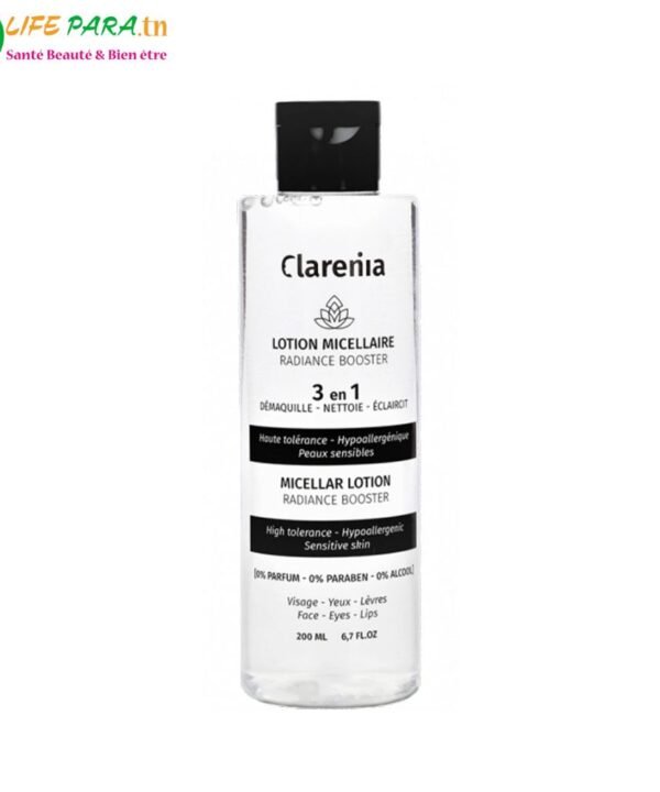 Clarenia Eau Micellaire Radiance Booster 3 en 1 – 200 ml