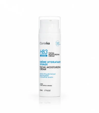 Clarenia HB3 Crème Hydratante Visage Légère 50 ml