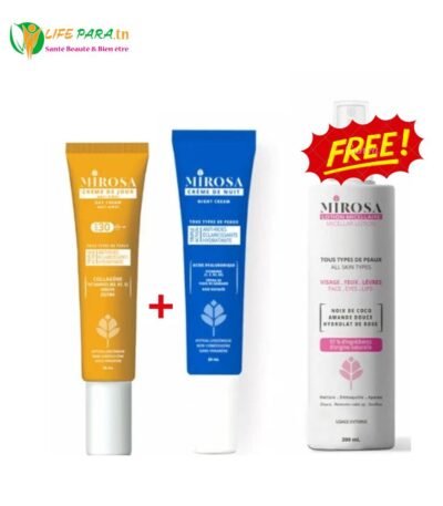 Pack Mirosa crème de jour spf 30 & crème de nuit anti rides + eau micellaire 200 ml offerte