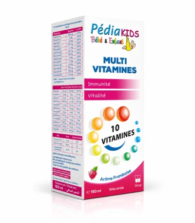 Pédiakids Multi Vitamines Framboise 150 ml