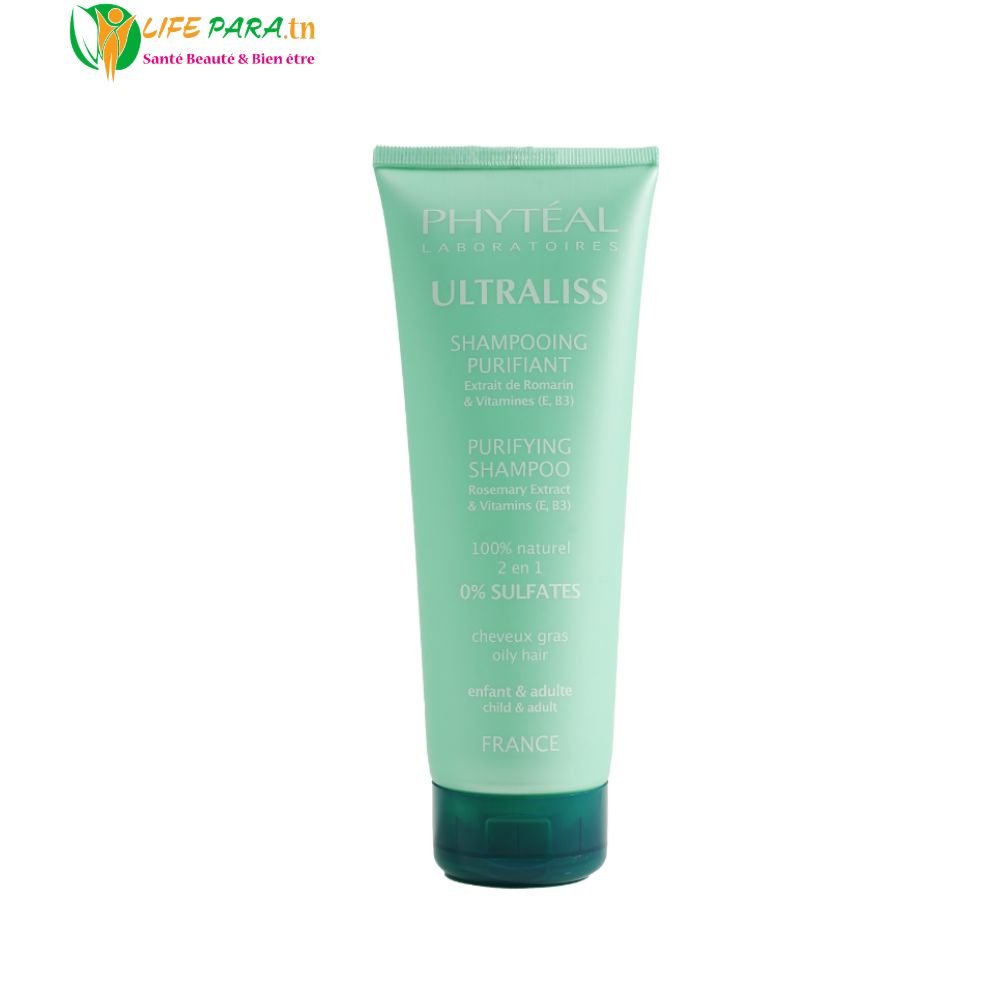 PHYTEAL Ultraliss Shampooing Purifiant Cheveux Gras au Romarin 250 ml