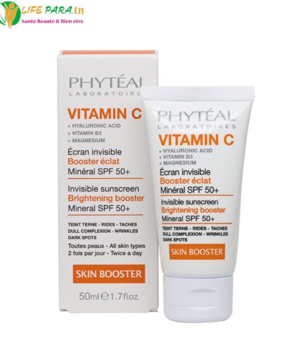 PHYTEAL Vitamine C Écran Invisible SPF 50+ 100 % Minéral 50 ml 4