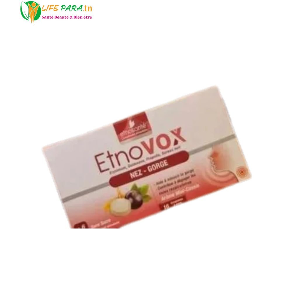 ETNOSANTÉ ETNOVOX Maux de Nez & Gorge – Miel Cassis 16 Comprimés