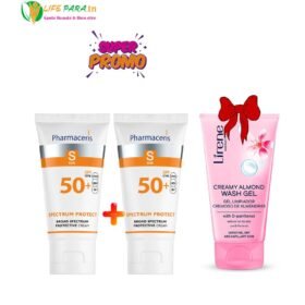 PACK PHARMACERIS : Pharmaceris S Spectrum Face Cream SPF50+ Duo & Lirene Gel Nettoyant au choix offert